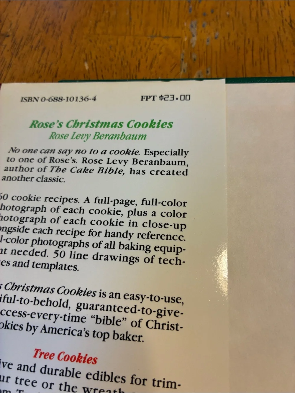 Vintage hardcover cookbook